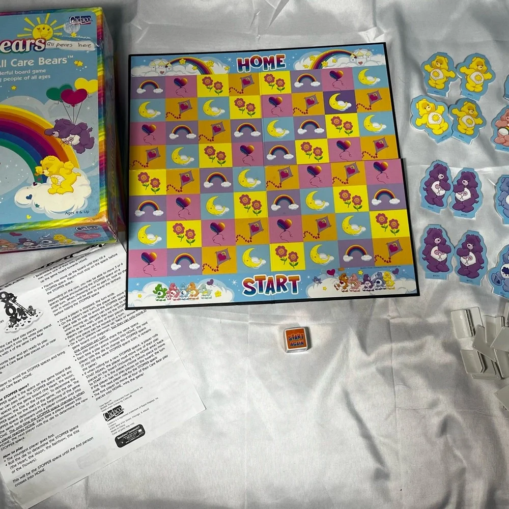 Vintage Calling All‎ Care Bears Board Game Cadaco 2003 Complete w/ Box